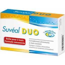 SUVEAL DUO Rétine et Vision – boite de 60 capsules pour 2 mois